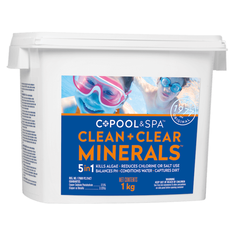 CLEAN + CLEAR MINERALS ( 1 KG ) - Granular Pool and Spa Algaecide