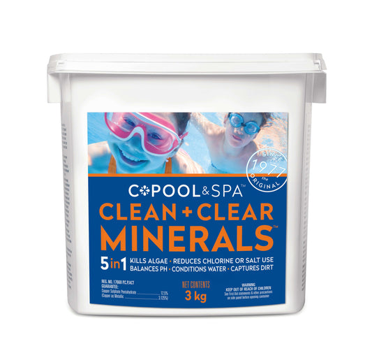 CLEAN + CLEAR MINERALS ( 3 KG ) - Granular Pool and Spa Algaecide